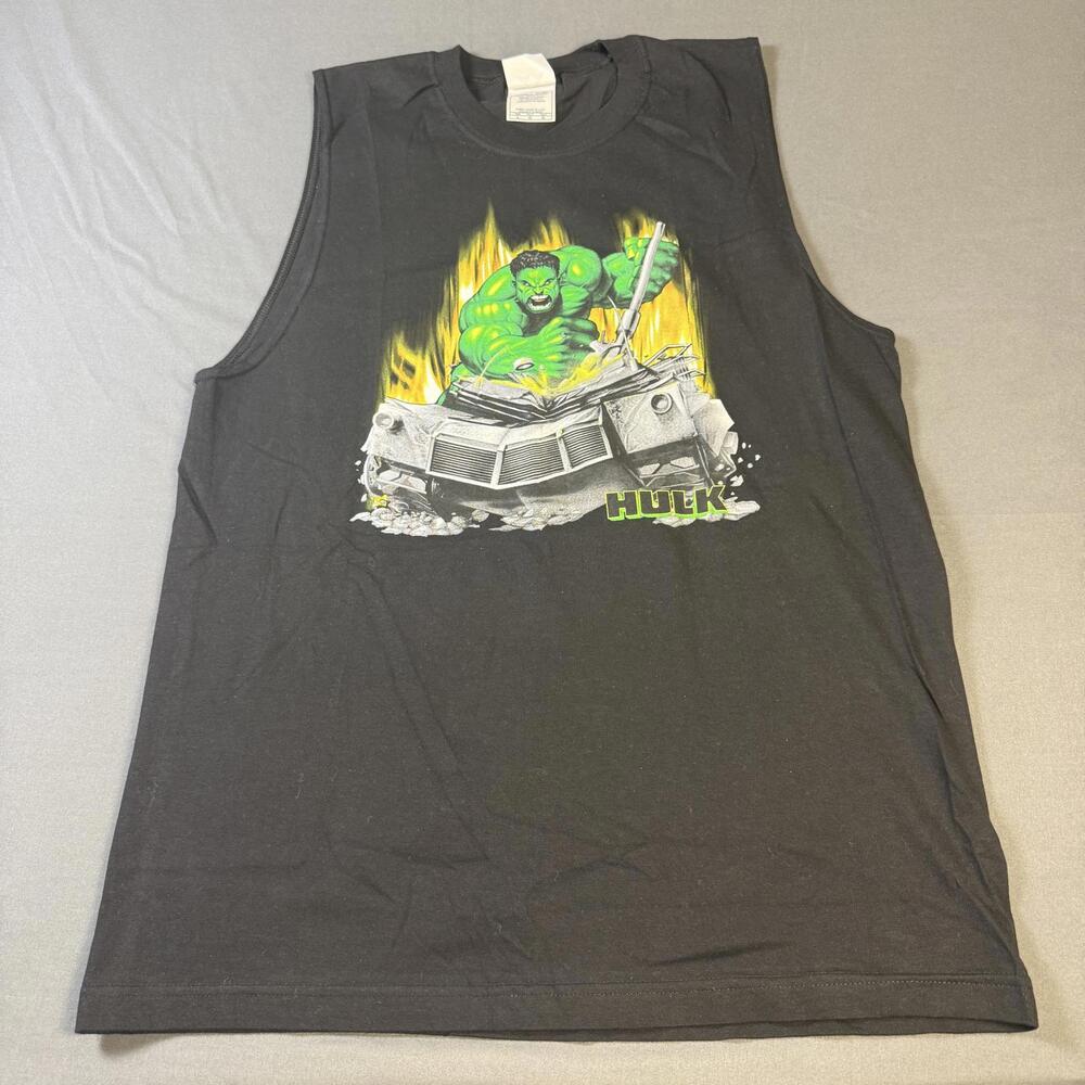 2000S Hulk Smashing Car Triple A Sleeveless Shirt Men's L
